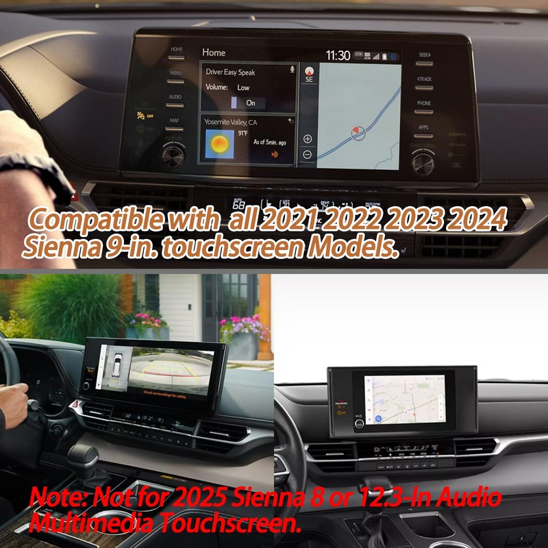 TACOBRO Center Console Dashboard Storage Organizer Compatible with Toyota Sienna