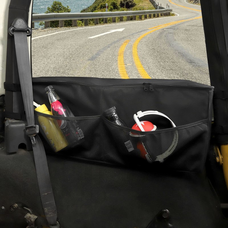 Jimen Compatible with Jeep Wrangler TJ 1997-2006, Trunk Storage Bag