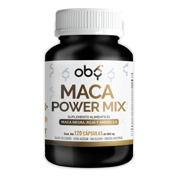 Oby Maca Power Mix 3 Maca Peruana Orgnica 1000mg Maca