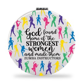 SEIRAA Zumba Instructors Pocket Mirror, Tabletop Mount, Personal Compact Travel Mirror, 2.75 Inches, Strongest