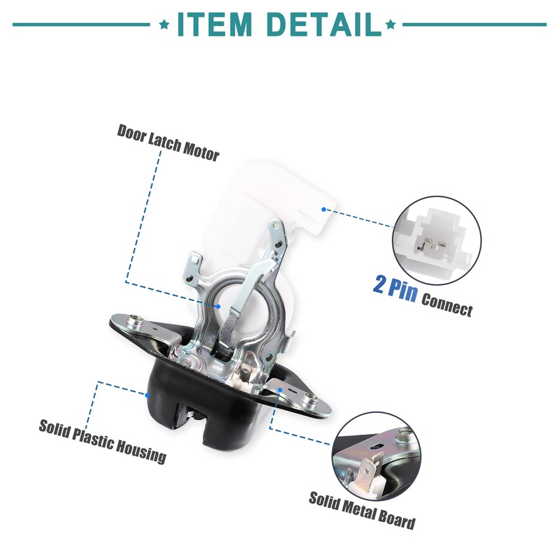 ACROPIX Rear Tailgate Trunk Lock Latch Actuator Fit for Honda