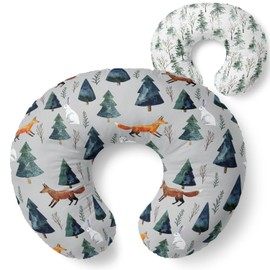 Pobibaby 1-Pack Premium Nursing Pillow Cover - Ultra Soft & Stretchy 96% Cotton, Breastfeeding Pillow Cover for Baby Boys and Girls (Magical)