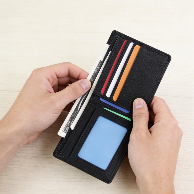AdiStylinno Men’s Leather Wallet, RFID Blocking Bifold Men’s Wallets Bussiness