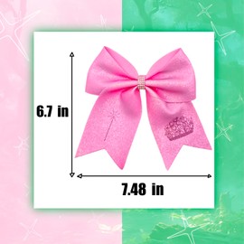 2Pcs Green & Pink Hair Bows – Witch Hair Accessories, Witch Merch Gifts for Women, Inspired Clips for Musical Fans & Costume Parties (Pink)