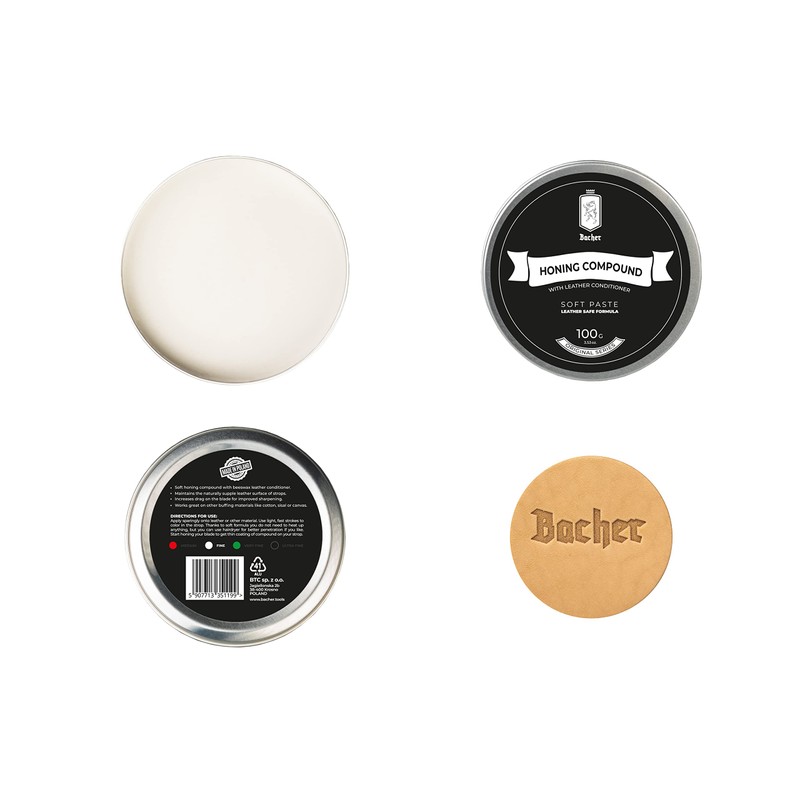 BACHER Stripping Paste for Strops and Peeler Leather, Sharpening Paste