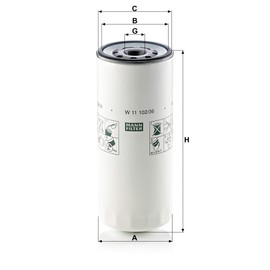 Mann Filter W11102/36 Spin-On Oil Filter