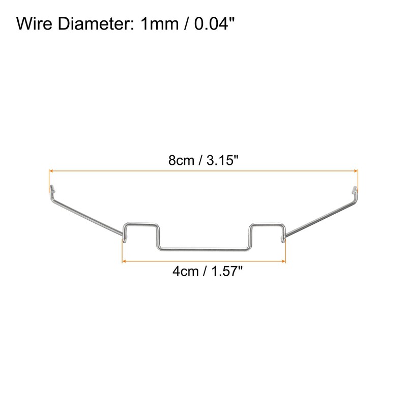 sourcing map 6 Pieces CPU Cooling Fan Buckles, 9cm Wire