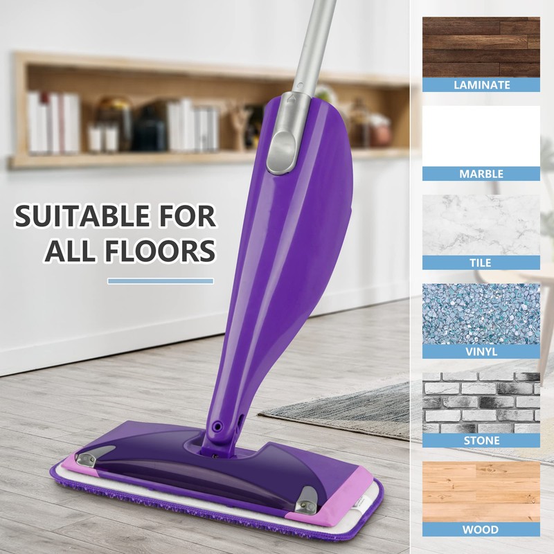 Reusable Mop Refill Pads for Flash Powermop, 6 PCS Mop