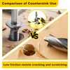 55228 Countersink Drill Bit with Adjustable Depth Stop, Carbide Tipped