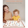 Babebay Disposable Placemats for Baby, 40 Pack Sticky Toddler Placemat