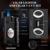 SCARRA Cigar Lighter, Multi-Function Torch Lighter and Cigar Cutter V