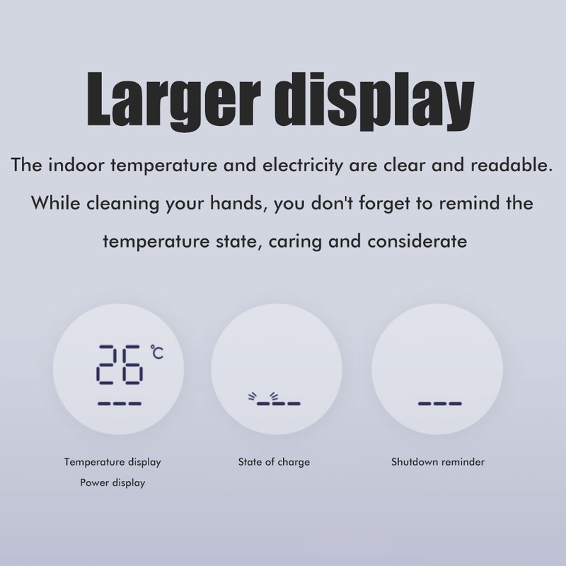 Automatic Soap Dispenser with Temperature Display Non Contact Induction Foam