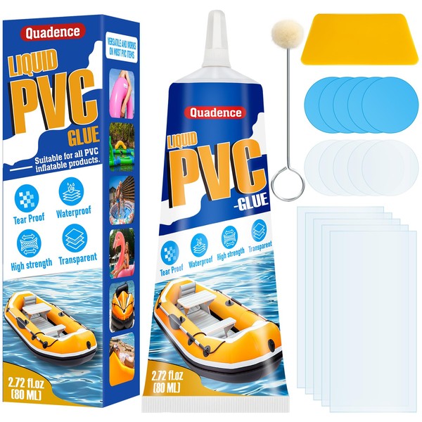 Quadence Air Mattress Patch Kit, Waterproof Pool Liner Patch Kit,