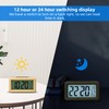 everwood Wooden Digital Battery Operated Alarm Clocks for Bedrooms, Beside,