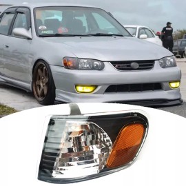 WenQi Fit 2001 2002 Toyota Corolla JDM Black Corner Signal Light Lamp LH Driver Side