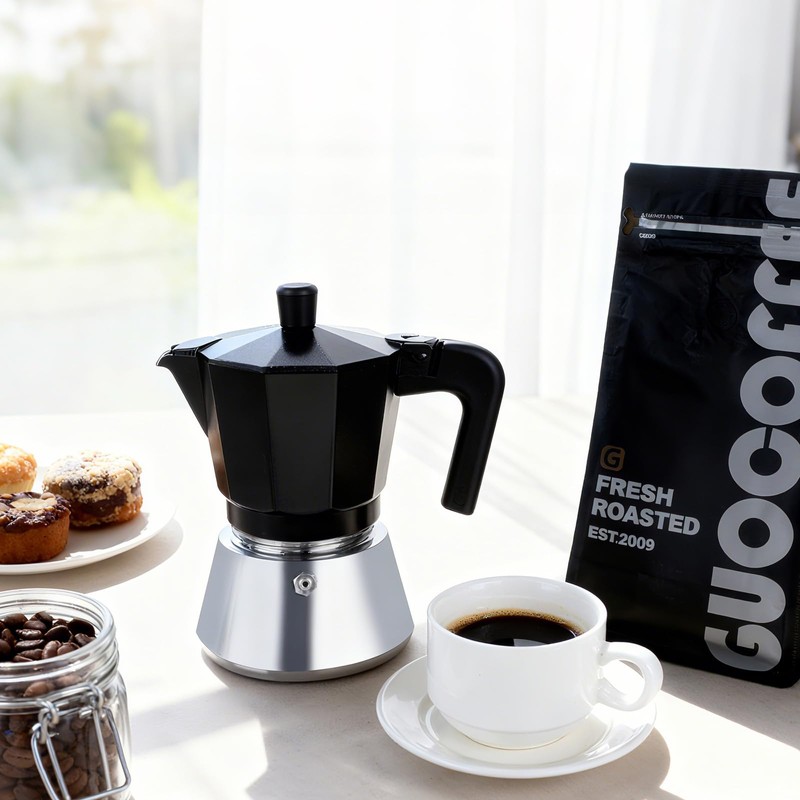 VINATO Induction Caffettiera, Caffettiera Moka Express 6 Tazze, Adatta a