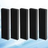 5Pcs Heat Sink Black Aluminum Radiators for CPU Amplifiers Modules