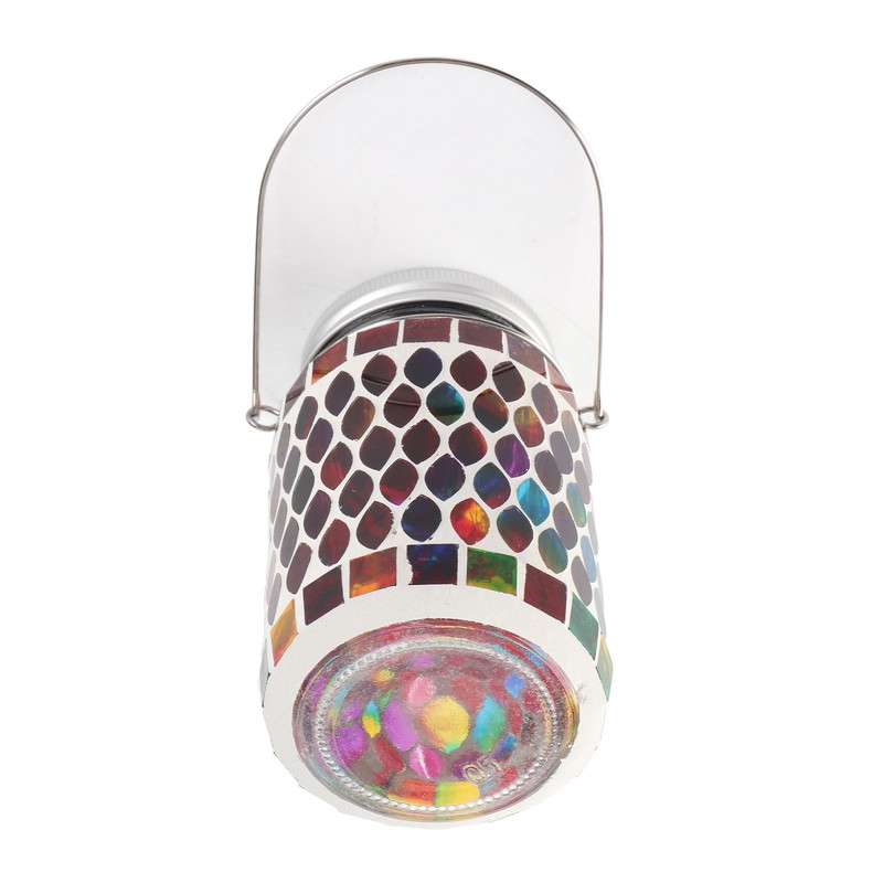 Mosaic Solar Lights Outdoor Hanging Lanterns Waterproof Mosaic Solar Lanterns