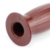 2pcs 7/8in Retro Rubber Throttle Handlebar Non-Slip Handle Grip Universal