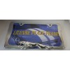 Decor Panther , Jaguar Zinc Chrome Metal License Plate Frame.