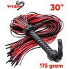 Whip 30" Red Horse Crop for Cosplay Faux Leather