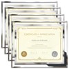 SESEAT 8.5 x 11 Certificate Document Frame Packs4 Diploma Glass