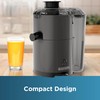 BLACK+DECKER Quiet Fruit & Vegetable Juicer, JE2500B, Non-Drip Spout, Compact
