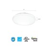Lithonia Lighting 11 Inch Round LED Flush Mount Ceiling Light,