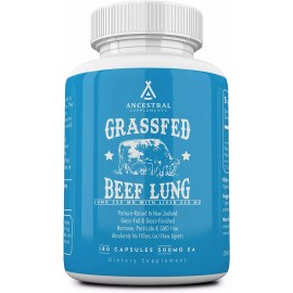 Ancestral Supplements Beef Lung with Liver Supports Lung, Respiratory, Vascular