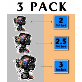 GoGiDesigns Into The Library She Goes to Lose Her Mind Sticker - 3 Packs Sticker - 2 2.5 3 Inch Sticker - Sticker for Book Lovers - Sticker for Notebook, White