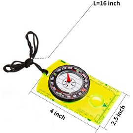 6 Pcs Navigation Backpacking Compass Orienteering Hiking Compass Adjustable Map Reading Compass for Boy Scout Kids Outdoor Camping