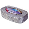 Kingfisher Foil Disposable Platters, Silver, 14-Inch, Pack of 20