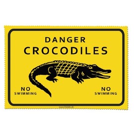 Fridolin 18817 Adventure Time Crocodile Colourful Chiffon Cleaning Cloth for Glasses (18 x 12.5 x 1cm)