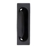 QCAA Solid Brass Rectangular Flush Pull, 3"x1-1/8"x3/8", Oil Rubbed Bronze,