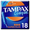 Tampax Compak Tampons, Super Plus With Applicator, 18 Tampons, Leak