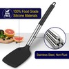 HOTEC Silicone Spatula Set of 2 Heat-Resistant 600°F & BPA-Free