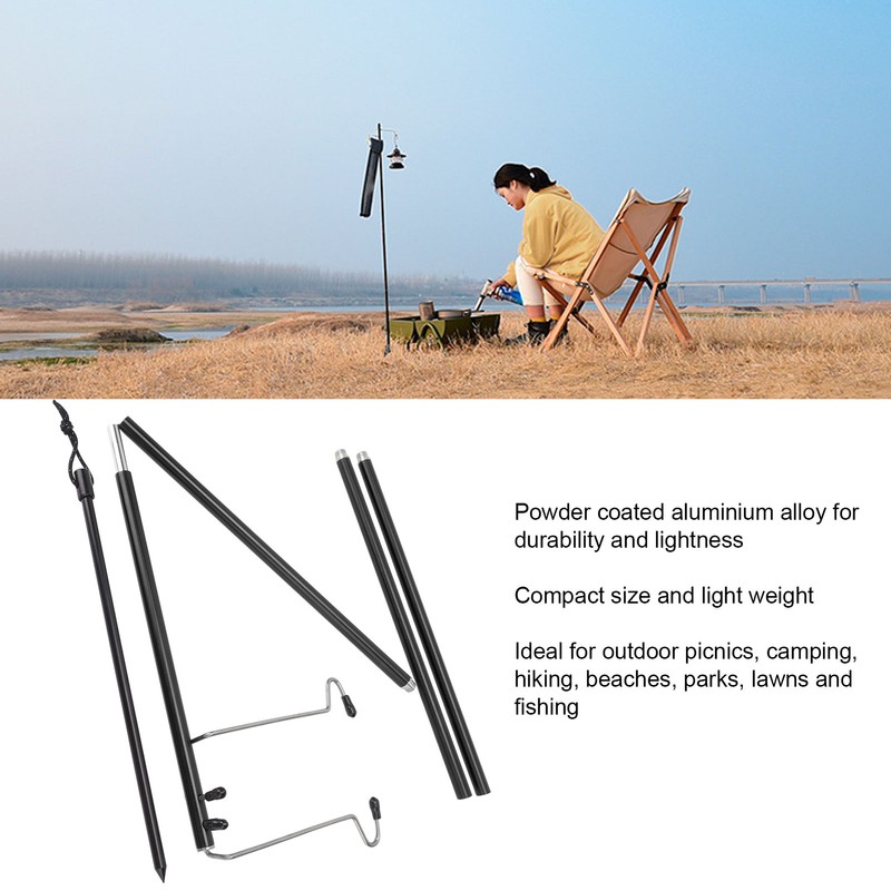Camping Lantern Stand Portable Lightweight Outdoor Camping Aluminum Alloy Lamp