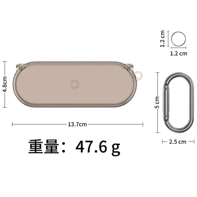 Nothing Ear (open) Case, Earphone Case, Carabiner Strap, Stylish, Simple,