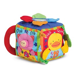 Melissa & Doug K's Kids, juguete educativo musical de granja para bebés, cubo