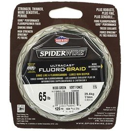 Spider Wire SCFB30G-125 Linea Fluorobraid, 30 lbs, 125 yds