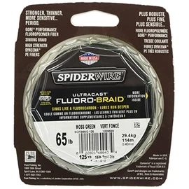 Spider Wire SCFB30G-125 Linea Fluorobraid, 30 lbs, 125 yds