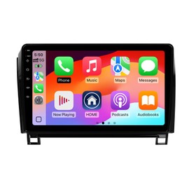 2+32G Android 13 Double Din Car Stereo for Toyota Tundra 2007-2013 & Sequoia 2008-2018 with 10.1 Inch Touchscreen Radio Built-in Wireless Carplay/Android Auto/GPS/Bluetooth/FM/AUX/SWC/Backup Camera