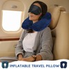 Sintuff 2 Pack Inflatable Travel Pillow for Airplanes Inflatable Neck