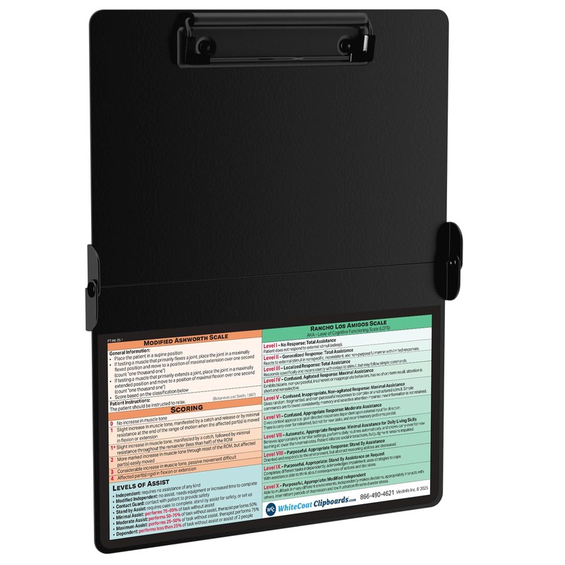 Whitecoat Clipboard® - Black Physical Therapy Edition