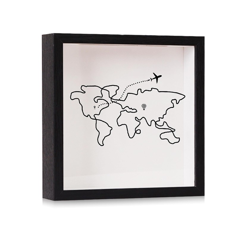 Adventure Archive Box, Large Travel Memory Box with World Map