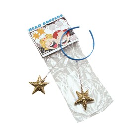 Bristol Novelty GJ275 Head Boppers Gold Stars Costume Accessory, Unisex-Adult, Multi-Colour, One Size