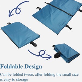 Foldable Large Dog Stretcher Portable Stretcher 39.37 * 26.38 inch Dog Stretcher for Large Dogs Thick Soft Pet Emergency Stretcher