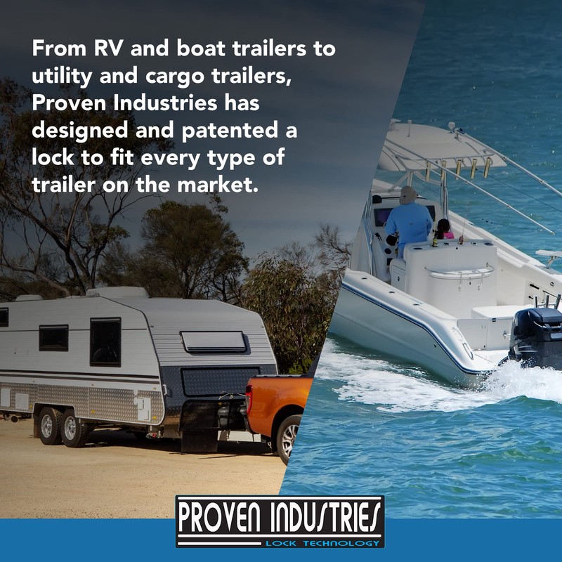 Proven Locks Model S175: 2 inch Trailer Hitch Lock, Fits