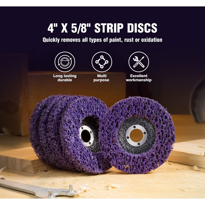 4'' x 5/8'' Strip Discs Paint Stripper Wheel Stripping Wheel