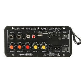 Laroal Stereo Bluetooth Amplifier Board USB FM Radio TF Player Audio Subwoofer Amplifier Board Module for Home Audio Car Speakers